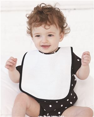 Infant Contrast Trim Terry Bib