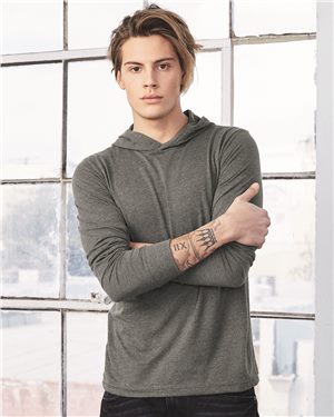 Unisex Jersey Hooded Long Sleeve Tee