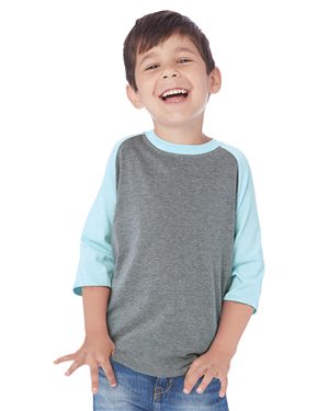 Youth CVC Three-Quarter Sleeve Raglan
