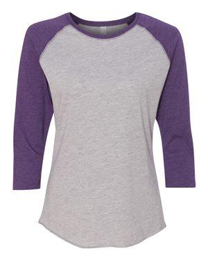 Women's Baseball Fine Jersey Three-Quarter Sleeve Tee