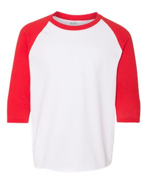 Heavy Cotton™ Youth Raglan Three-Quarter Sleeve T-Shirt