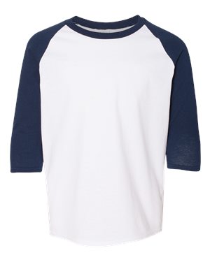 Heavy Cotton™ Youth Raglan Three-Quarter Sleeve T-Shirt